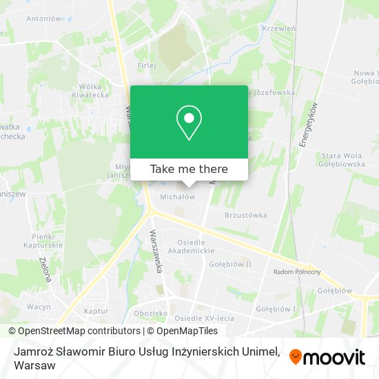 Jamroż Sławomir Biuro Usług Inżynierskich Unimel map