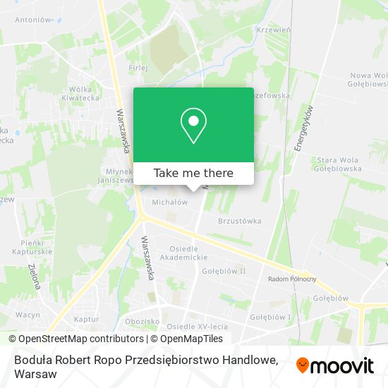 Boduła Robert Ropo Przedsiębiorstwo Handlowe map