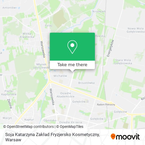 Soja Katarzyna Zakład Fryzjersko Kosmetyczny map