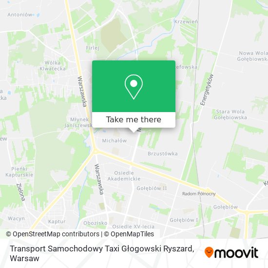 Transport Samochodowy Taxi Głogowski Ryszard map