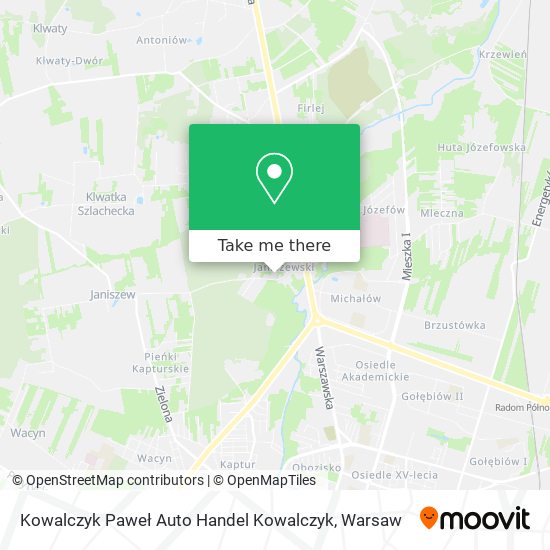 Kowalczyk Paweł Auto Handel Kowalczyk map