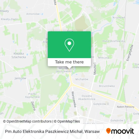 Pm Auto Elektronika Paszkiewicz Michał map