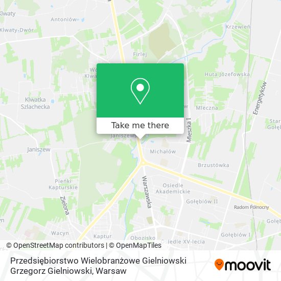 Przedsiębiorstwo Wielobranżowe Gielniowski Grzegorz Gielniowski map