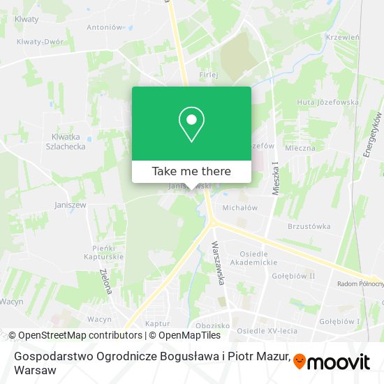 Gospodarstwo Ogrodnicze Bogusława i Piotr Mazur map