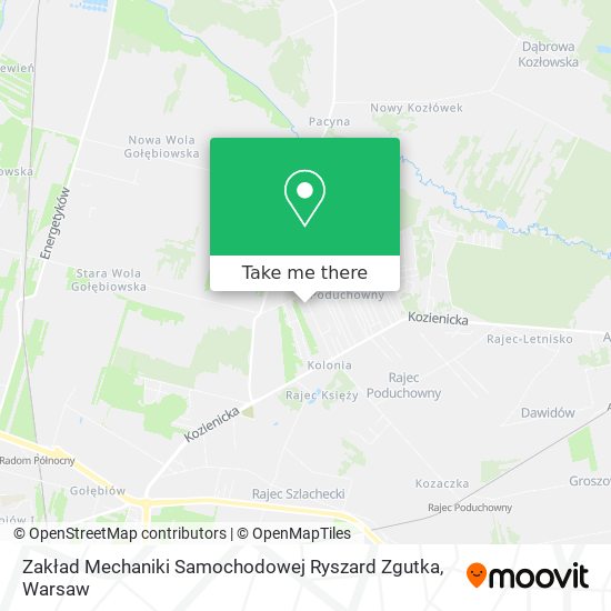 Zakład Mechaniki Samochodowej Ryszard Zgutka map