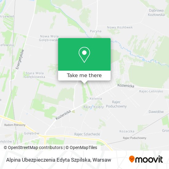 Alpina Ubezpieczenia Edyta Szpilska map