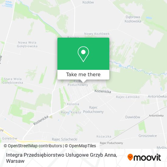 Integra Przedsiębiorstwo Usługowe Grzyb Anna map