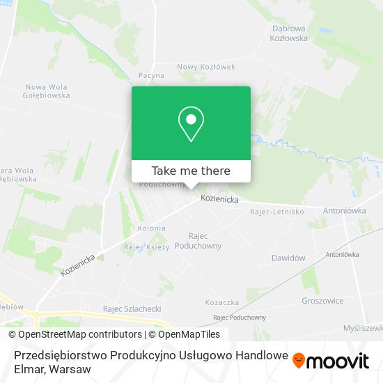 Przedsiębiorstwo Produkcyjno Usługowo Handlowe Elmar map