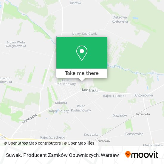 Suwak. Producent Zamków Obuwniczych map