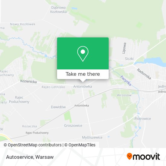 Autoservice map