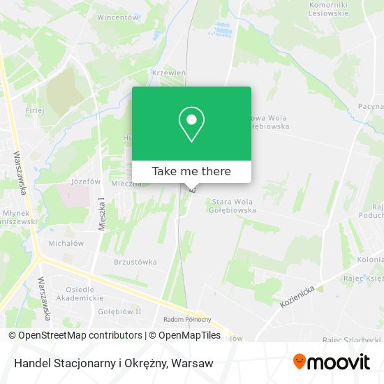 Handel Stacjonarny i Okrężny map