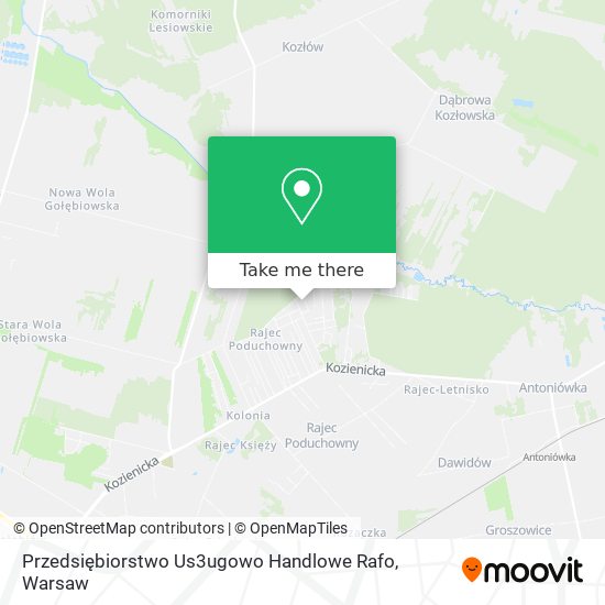 Przedsiębiorstwo Us3ugowo Handlowe Rafo map