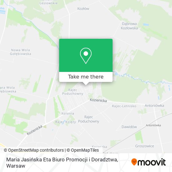 Maria Jasińska Eta Biuro Promocji i Doradztwa map