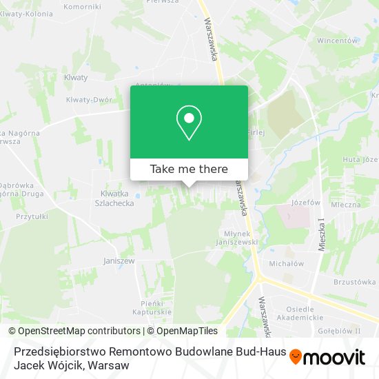 Przedsiębiorstwo Remontowo Budowlane Bud-Haus Jacek Wójcik map