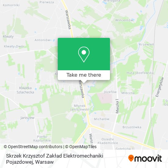 Skrzek Krzysztof Zakład Elektromechaniki Pojazdowej map