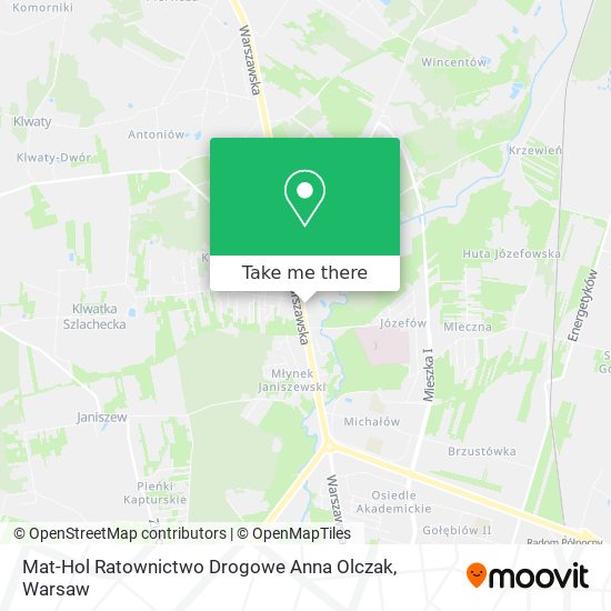 Mat-Hol Ratownictwo Drogowe Anna Olczak map