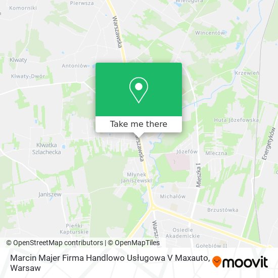 Marcin Majer Firma Handlowo Usługowa V Maxauto map