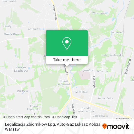 Карта Legalizacja Zbiorników Lpg, Auto-Gaz Łukasz Kobza