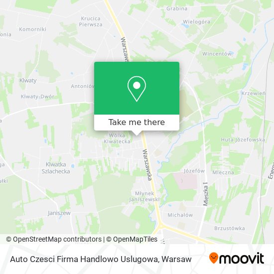 Auto Czesci Firma Handlowo Uslugowa map