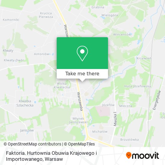 Faktoria. Hurtownia Obuwia Krajowego i Importowanego map