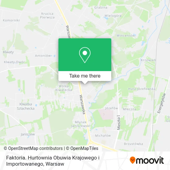 Карта Faktoria. Hurtownia Obuwia Krajowego i Importowanego