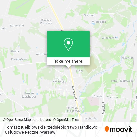 Tomasz Kiełbiowski Przedsiębiorstwo Handlowo Usługowe Ręczne map