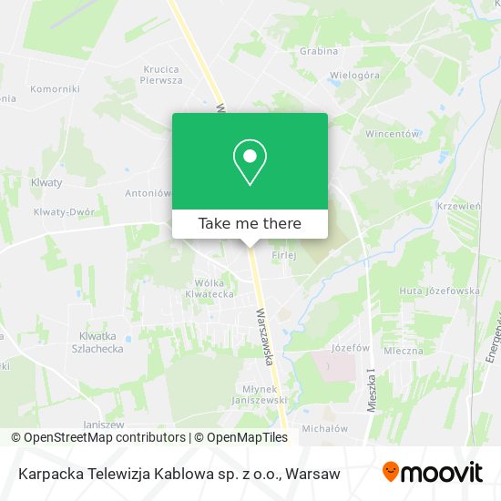 Karpacka Telewizja Kablowa sp. z o.o. map