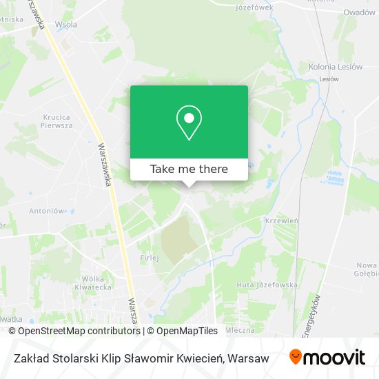 Zakład Stolarski Klip Sławomir Kwiecień map