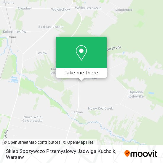 Sklep Spozywczo Przemyslowy Jadwiga Kuchcik map