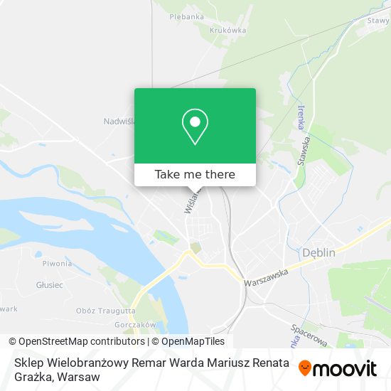 Sklep Wielobranżowy Remar Warda Mariusz Renata Grażka map