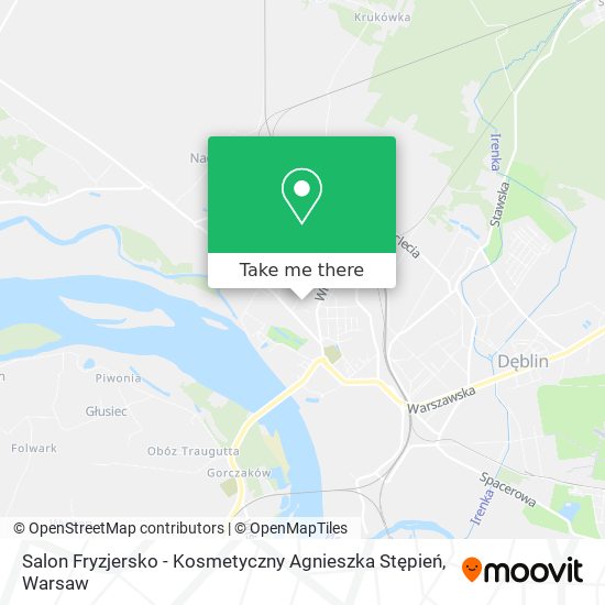 Карта Salon Fryzjersko - Kosmetyczny Agnieszka Stępień