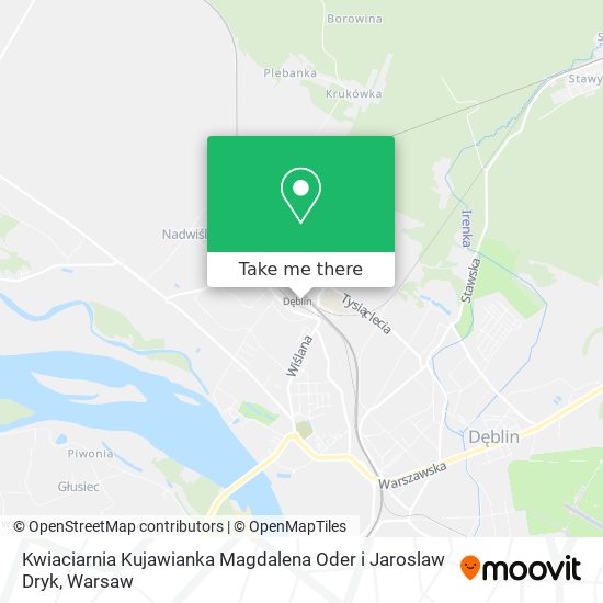 Kwiaciarnia Kujawianka Magdalena Oder i Jaroslaw Dryk map