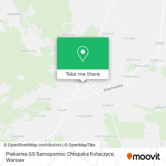 Piekarnia GS Samopomoc Chłopska Kołaczyce map