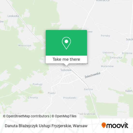 Danuta Błażejczyk Usługi Fryzjerskie map