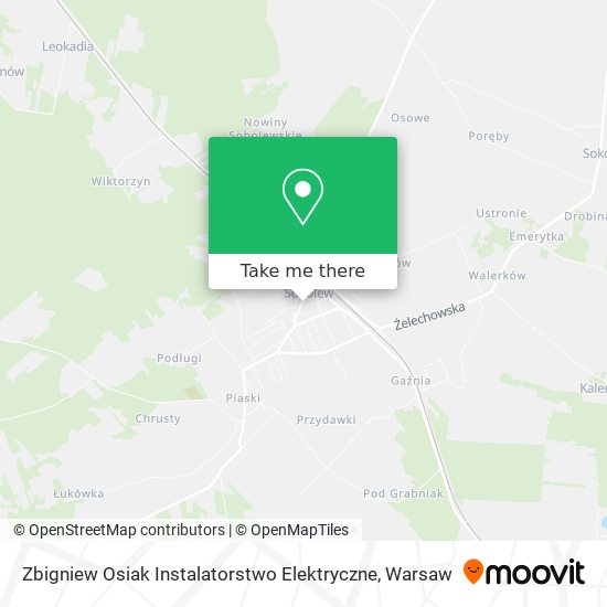 Zbigniew Osiak Instalatorstwo Elektryczne map