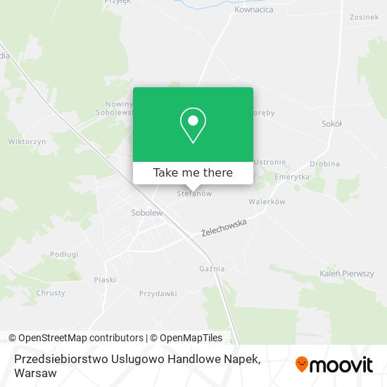 Przedsiebiorstwo Uslugowo Handlowe Napek map