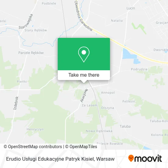 Erudio Usługi Edukacyjne Patryk Kisiel map