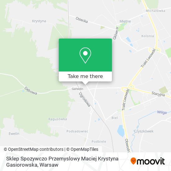 Sklep Spozywczo Przemyslowy Maciej Krystyna Gasiorowska map