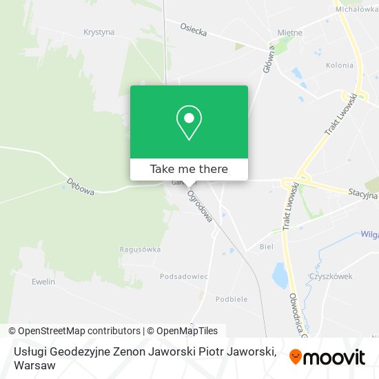 Usługi Geodezyjne Zenon Jaworski Piotr Jaworski map