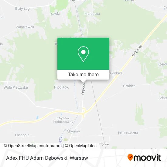 Adex FHU Adam Dębowski map
