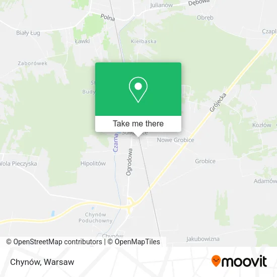 Chynów map