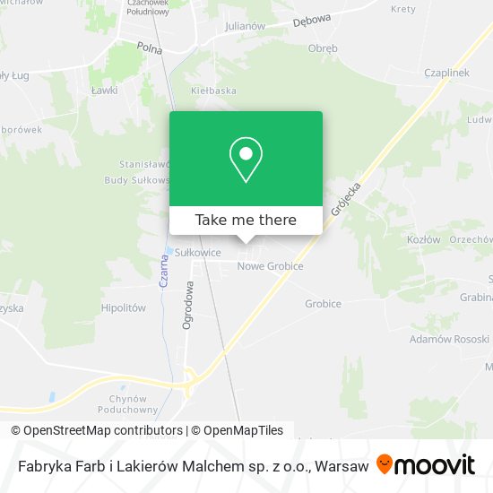 Fabryka Farb i Lakierów Malchem sp. z o.o. map