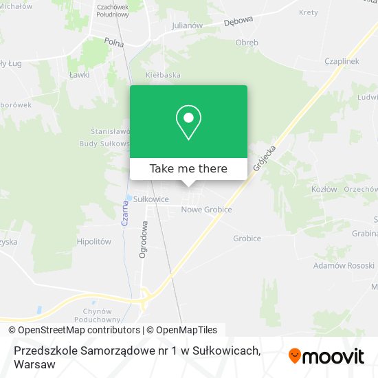 Przedszkole Samorządowe nr 1 w Sułkowicach map