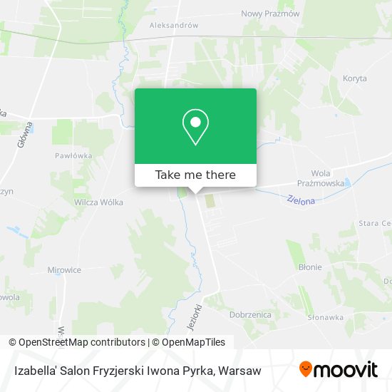 Карта Izabella' Salon Fryzjerski Iwona Pyrka