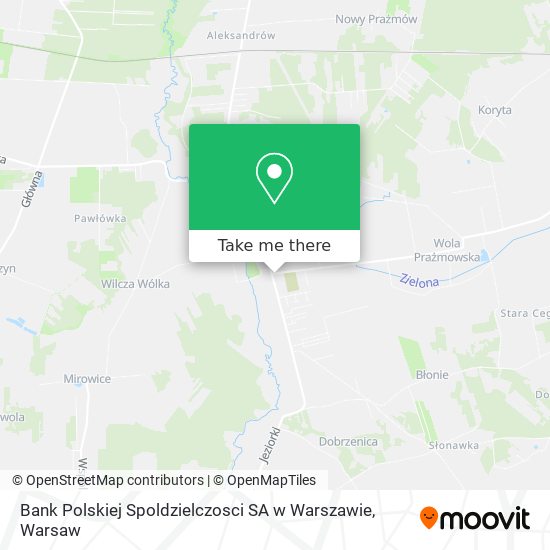 Bank Polskiej Spoldzielczosci SA w Warszawie map