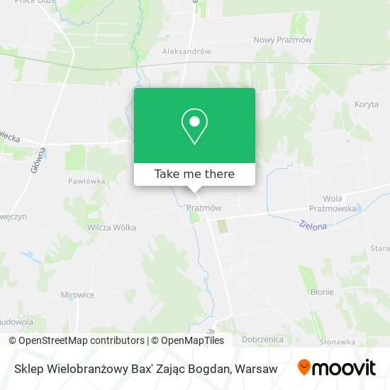 Sklep Wielobranżowy Bax' Zając Bogdan map