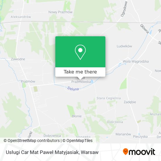 Usługi Car Mat Paweł Matyjasiak map