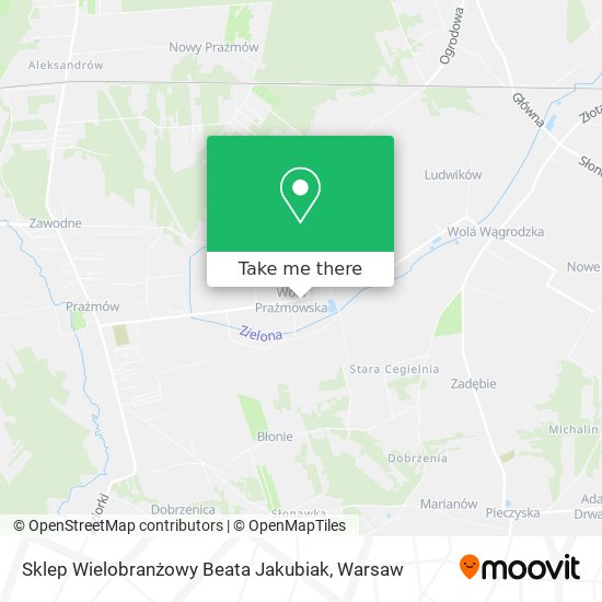 Sklep Wielobranżowy Beata Jakubiak map