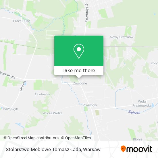 Stolarstwo Meblowe Tomasz Łada map