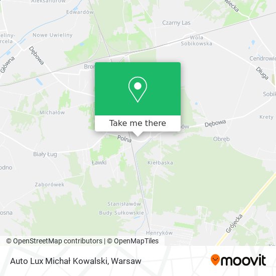 Auto Lux Michał Kowalski map